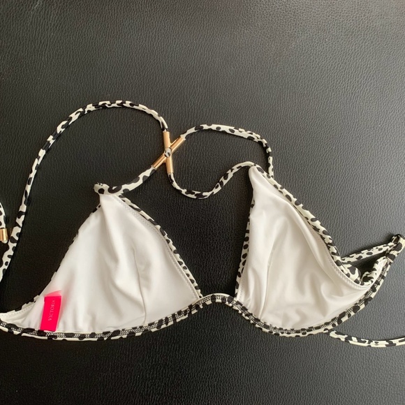 NWOT Victoria’s Secret never worn One shoulder Animal print bikini top, Xs - Picture 5 of 5